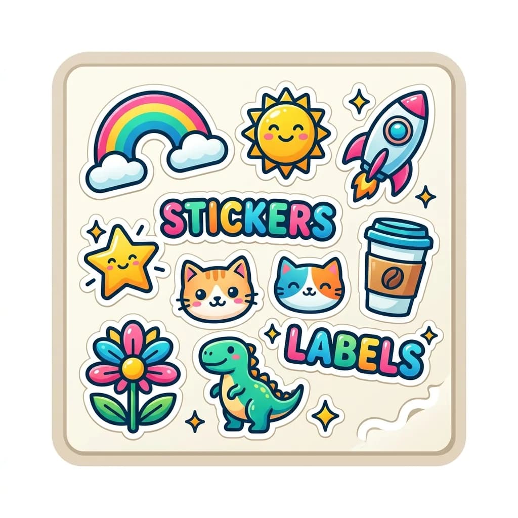 Labels, Stickers & Packaging