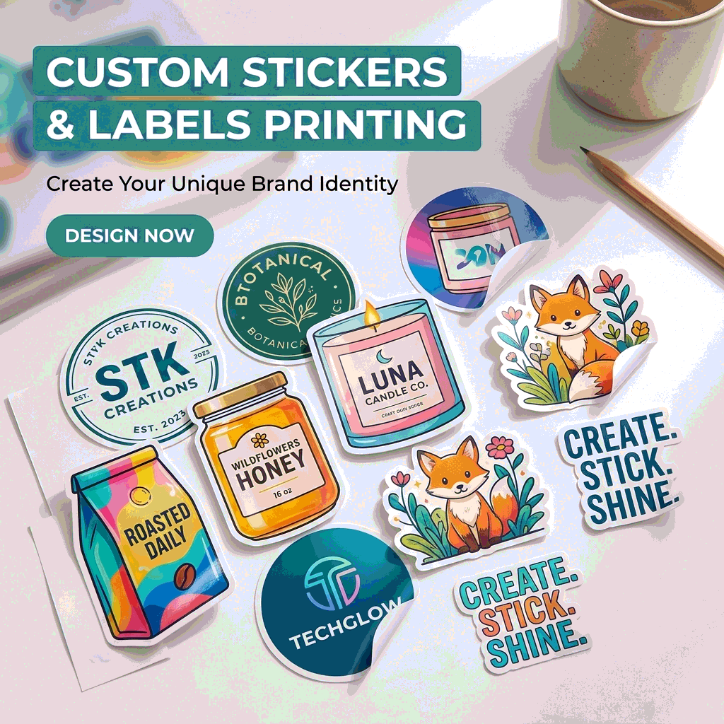 Custom Die-Cut Vinyl Stickers